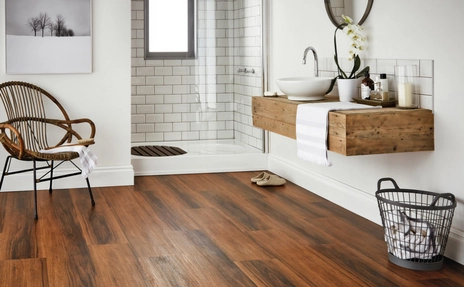 waterproof flooring in bathroom